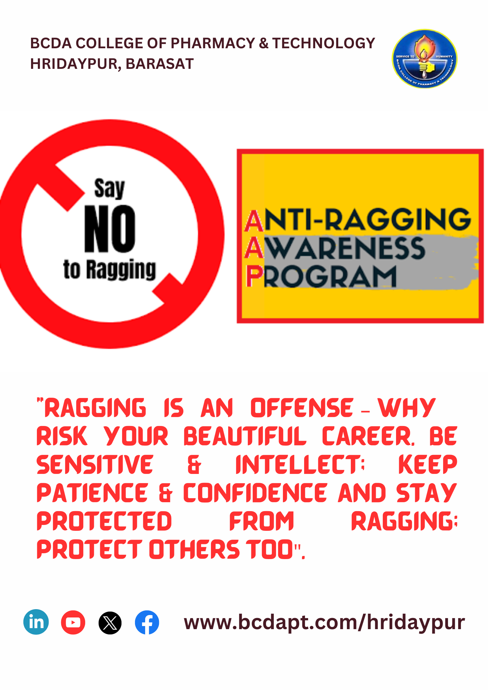 Anti Ragging Awareness Program