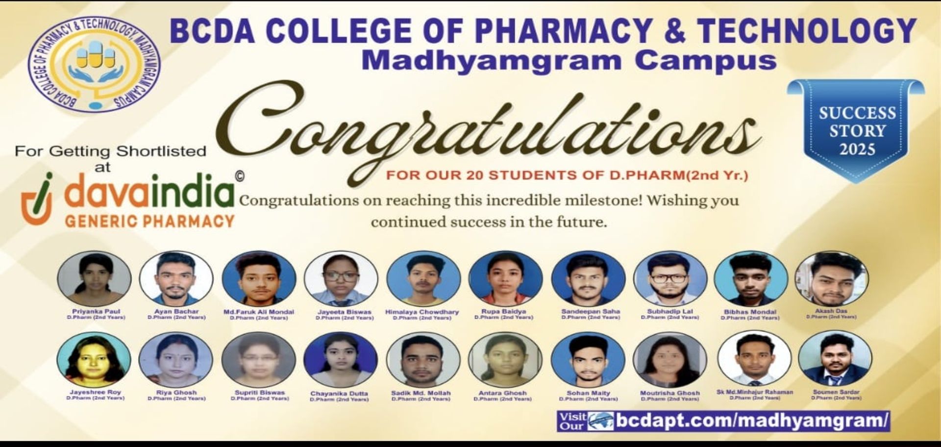 selected candidates of dava india